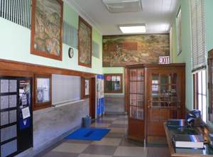 WPA Murals in the Red Cloud Post Office, 310 N. Webster