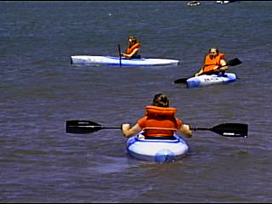 Kayaking is an increasingly popular activity in Harlan County